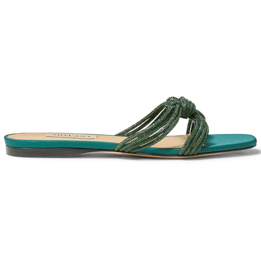 Arteana capri flat crystals green
